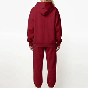 Streetwear Wholesale Affordable Price Oversized Pullover Hoodie & Baggy Jogger Set Solid Color Heavyweight Gym Wear <b>Sweatsuit</b> - Product Image 3