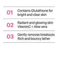Sabun Glutathione lidah buaya Korea, efek kulit kaca kecantikan K pembersih kulit mencerahkan cahaya