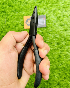 Wholesale Black Matte Stainless Steel 3-Hole Hair <b>Extension</b> Tools Multi-Functional <b>Micro</b> and Nano Beads Pliers Reusable - Product Image 2