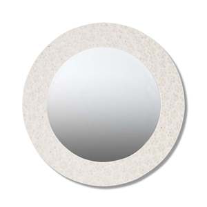 Miroir décoratif rond de haute qualité, fait main, incrusté de coquillages, pour décoration murale de salon, miroir en nacre. - Product Image 1
