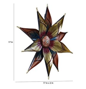 Estrella de Hierro Multicolor para Colgar en la Pared, Decoración del Hogar, Arte Metálico Decorativo para Pared, Adorno Rústico de Estrella Colgante - Product Image 2