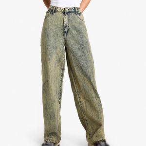 Jeans de Mezclilla Casuales para Mujer, Estilo Desgastado, Rotos, Lavados y Decolorados, con Detalle de Lazo, Precio de Fábrica, Servicio OEM Personalizable - Product Image 4