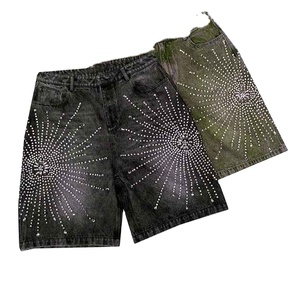 Nuevos Shorts Casuales de Verano para Hombre, Personalizados, Suaves al Tacto, Antiencogimiento, 100% Algodón, Funcionales para Exteriores, con Pedrería - Product Image 3