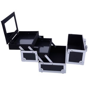 กระเป๋าเครื่องสำอางพกพา YF รุ่นคลาสสิกและกะทัดรัด พร้อมหูหิ้ว สำหรับจัดเก็บเครื่องสำอางและเครื่องประดับ - Product Image 5