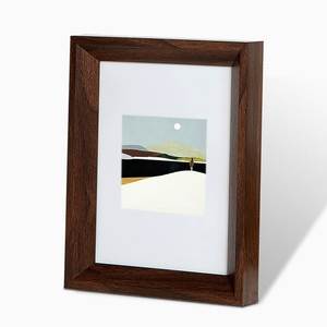 Cadre photo en bois fait main, écologique, avec support de chevalet horizontal, à poser librement - Product Image 3