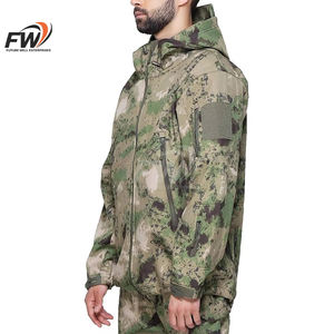 Sudadera con Cierre de Cremallera de un Cuarto para Hombre, con Logotipo Personalizado, de Forro Polar, Cálida, Transpirable, que Absorbe la Humedad, con Estampado de Camuflaje por Sublimación, para Caza - Product Image 6
