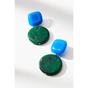 Boucles d'oreilles en résine de créateur faites à la main, finition de luxe, artisanat artistique, style moderne, accessoires de mode durables en cristal - Product Image 4