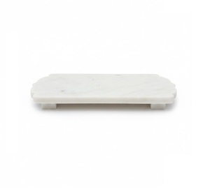 Premium White Marble Serving Tray Luxury Decorative Display Tray Best Selling Tabletop Accent for Living Room Tableware Portable - Product Image 1