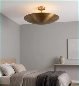 Luminaire suspendu en laiton fait main – Luminaire de plafond minimaliste moderne du milieu du siècle - Product Image 3