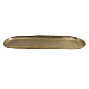Bandeja Decorativa para Ramadán, Plato para Chocolate, Forma Ovalada, Bandejas de Servicio de Lujo, Accesorios para Hotel, Decoración para Bodas y Eid, Bandeja Dorada para Dátiles - Product Image 1