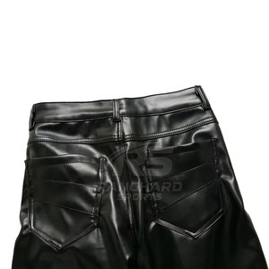 Classic Leather Pants Men Straight Design Casual Fashion Outdoor Wear Durable Soft Comfortable Lightweight Eco-Friendly - Product Image 3