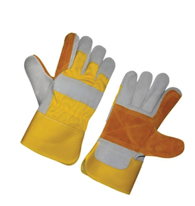 Holy Signs International Grade Leather Double Palm Heavy Duty Anti-Chemical Breathable Safety Cuff 26cm <b>Latex</b>-Free <b>Gloves</b> - Product Image 3