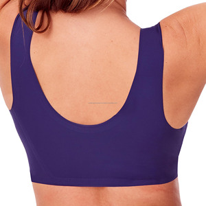 Sujetador deportivo sin costuras de alta calidad para mujer Sujetador deportivo más vendido con bordado sin tirantes Ropa de etiqueta privada - Product Image 4