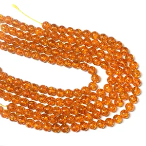 Amber Gemstone loose Beads Round Shape Stones Beads High Quality Stones Gemstone Baltic Amber