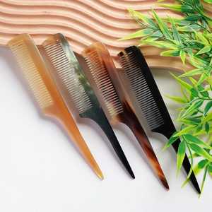 Peine de cuerno natural de búfalo antiestático, peine de cuerno hecho a mano para bolsillo, peine medieval, masaje de cabeza que ayuda a la salud del cabello - Product Image 2
