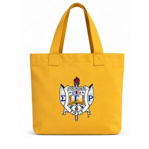 Bolsa de Mano Personalizada de Lona para Mujer, Diseño con Letras Bordadas, Gran Capacidad, Bolso de Hombro para Compras, Casual, para el Día a Día, para la Universidad - Product Image 1