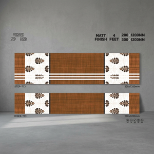 Vistaar Matt Finish Step 120x30cm Riser 120x20cm Carreaux d'escalier en porcelaine antidérapants de 11mm d'épaisseur - Product Image 4