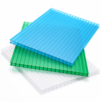 Plaque alvéolaire légère en polycarbonate BAKWAY, transparente verte, 4x8, résistante aux UV, pour abri de voiture, auvent, couverture de toit