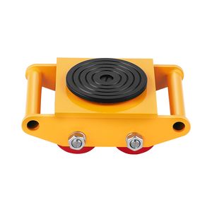 Carrello per Macchinari Industriali con 4 Ruote in PU, Capacità 13.200 LBS/6T, in Acciaio al Carbonio per Industrie al Dettaglio - Product Image 5