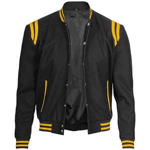 Veste de baseball personnalisée à manches longues avec broderie chenille et patchs, style streetwear, pour hommes et femmes - Product Image 5