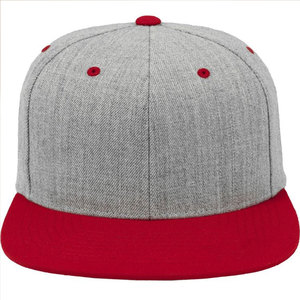 Wholesale Custom Design Solid Color Snapback Cap Unisex Cotton <b>Flat</b> Brim 6-Panel Street Style Summer Snapback Cap - Product Image 1