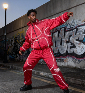 New Style Jogging Suits Men Lightweight <b>Reflective</b> Custom Sweat Suits Men Street Style Designer <b>Reflective</b> Tracksuits - Product Image 3