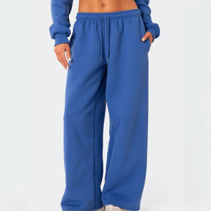 Fábrica de pantalones deportivos personalizados para mujer |   Fabricante de pantalones deportivos con bolsillos con cremallera para mujer |   pantalones deportivos de algodón tono a tono para mujer - Product Image 4