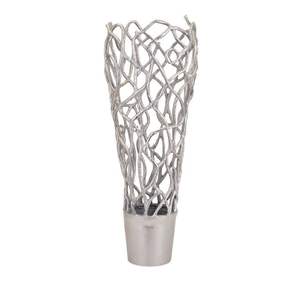 Florero alto moderno de metal, centro de mesa decorativo de lujo para la decoración de la sala de estar y la mesa de comedor. - Product Image 4
