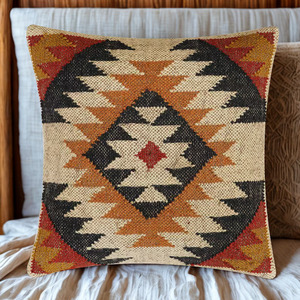 <b>Hand</b>-woven Rustic Style Wool and Jute Cushion Seat Pad Custom Size Shape Design and Color Cushion Pad for All Types of <b>Chair</b> - Product Image 5