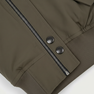 Chaqueta Bomber de Alta Calidad para Hombre con Cierre de Cremallera, Diseño Personalizado, Cuello Alto y Tela de Lona para Invierno, Venta al Por Mayor - Product Image 5