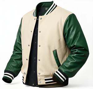 Veste universitaire en molleton de coton premium, épaisse, style streetwear, avec logo personnalisé, pour l'hiver, décontractée, unisexe - Product Image 1