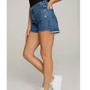 Shorts en jean pour femmes, coupe décontractée, haute qualité, vente en gros personnalisée, pour l'été, style décontracté, mode - Product Image 4