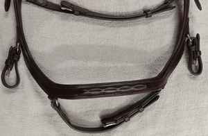 Brida de cuero Micklem: equipo de equitación cómodo, brida de cuero premium para caballo, fabricación de halter, pechera y correa para el cuello. - Product Image 2