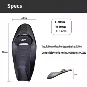 Coussin de Selle de Moto <span class=keywords><strong>Honda</strong></span> <span class=keywords><strong>PCX</strong></span> <span class=keywords><strong>160</strong></span> Directement de l'Usine - Ergonomique, Confortable et Durable - Product Image 2