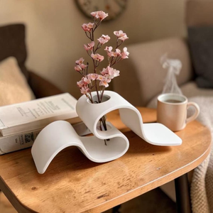 Florero de Hierro Moderno Hecho a Mano, Ecológico, Duradero, Ligero, Resistente al Óxido, Decoración para Mesa de Hogar y Bodas - Product Image 2