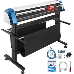Plotter da taglio vinilico automatico da 53 pollici con forza e velocità regolabili, supporto da pavimento e software Signmaster - Product Image 1