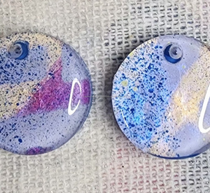 Top Quality Highly Polished Shiny Handcrafted Luxurious Customized Color Resin Fashion <b>Earrings</b> for Women From India - Product Image 1