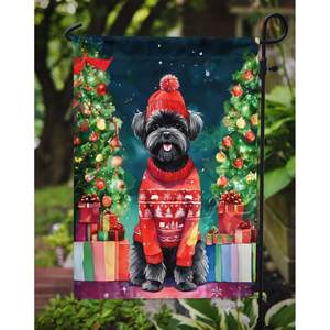 Affenpinscher Drapeau de jardin de Noël Boîte aux lettres multicolore Bannière décorative de jardin pour patio Oeuvre d'art pour petits panneaux de jardin et de pelouse - Product Image 3