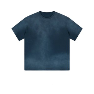 T-shirts à col tricoté 100 % de haute qualité pour hommes, nouvelle mode, manches courtes, grandes tailles, vierges, respirants, à motif uni, pas chers - Product Image 5