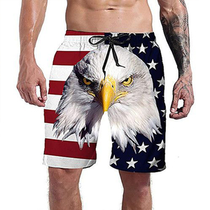 Shorts d'été pour hommes, unis, taille mi-haute élastique, style urbain, personnalisables, en maille respirante, pour la gym, la course, imperméables, coupe-vent, écologiques, séchage rapide - Product Image 2