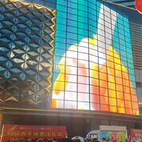 Pantalla LED Transparente Personalizada para Video Wall P3.91-7.81 para Publicidad en Interiores/Exteriores con Soporte de Piso