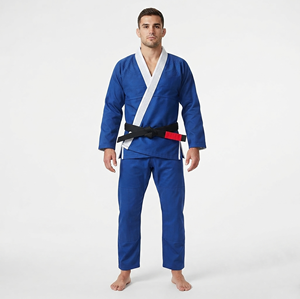 Kimono de judo bleu pour homme, coupe classique, 100% coton, vêtements d'arts martiaux durables, taille adulte - Product Image 1