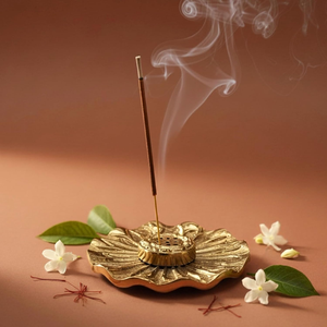 Porte-encens élégant en laiton pour la maison, le temple et la salle de Pooja – Support traditionnel pour Dhoop pour la méditation et le culte quotidien - Product Image 4