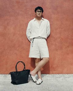 Camisas Casuales de Hombre para Otoño, Transpirables, de Manga Larga, a Rayas, de Tela Oxford, con un Solo Botón, Cuello Camisero, Corte Cuadrado, 100% Algodón - Product Image 4