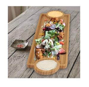 Assiette de service en bois faite à la main, forme irrégulière, design chinois traditionnel, plat en bois massif poli pour les fêtes, style unique - Product Image 6