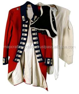 Manteaux unisexes faits à la main en laine véritable à 100% avec dentelle royale, uniforme du 7ème régiment de la cavalerie de 1795 - Product Image 4