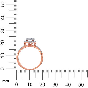 Bague Diamant Éclat Croisé, Bague Diamant Aurore Or Rose, Bague Diamant Éclat du Solstice - Product Image 5