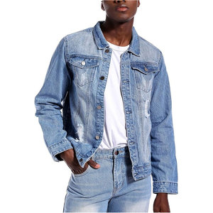 <b>Mens</b> Denim <b>Jacket</b> Ripped Slim Fit Jean <b>Jacket</b> Coat Stylish Distressed Casual Streetwear Fashion Outerwear for <b>Men</b> - Product Image 2