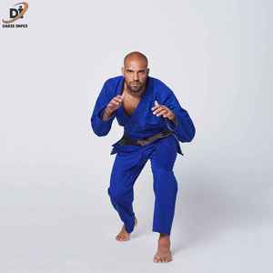High Quality Plain Polyester/Cotton Karate Gi for Men Adults - Product Image 4