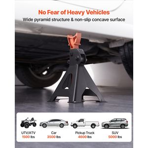 "แม่แรงเหล็กความจุ3ตันยืน10.8-16.3ในการปรับความสูงได้ล็อคอัตโนมัติยืน" - Product Image 4